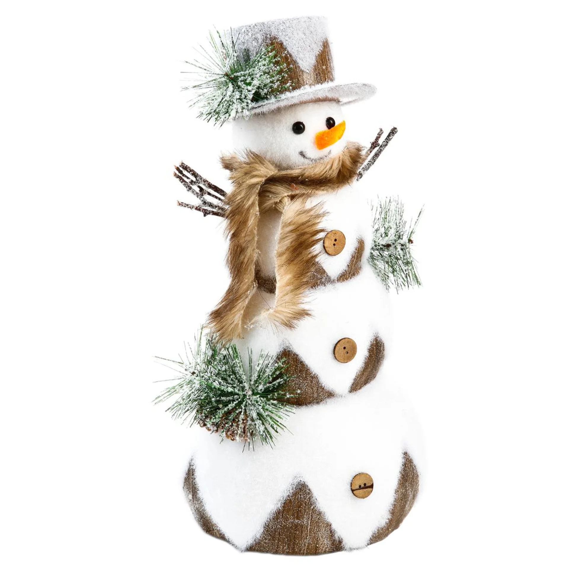 Boneco de neve com cachecol de pelo 45cm by hôma, photo 1