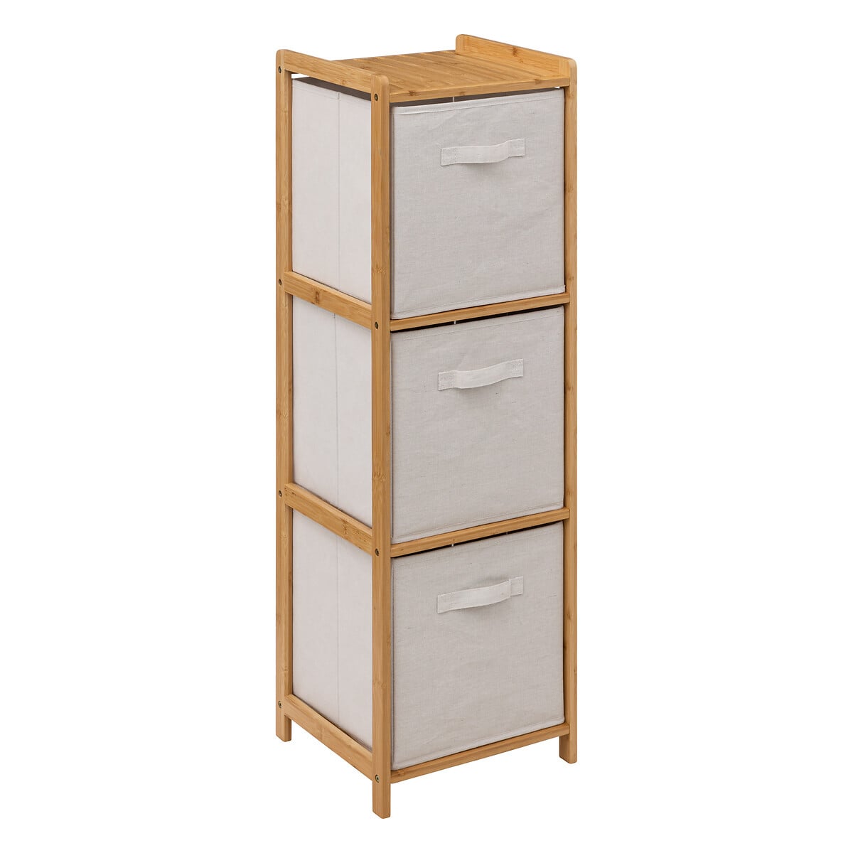 Móvel wc TIDY BOX em bambu com 3 gavetas da hôma, fotografia 1