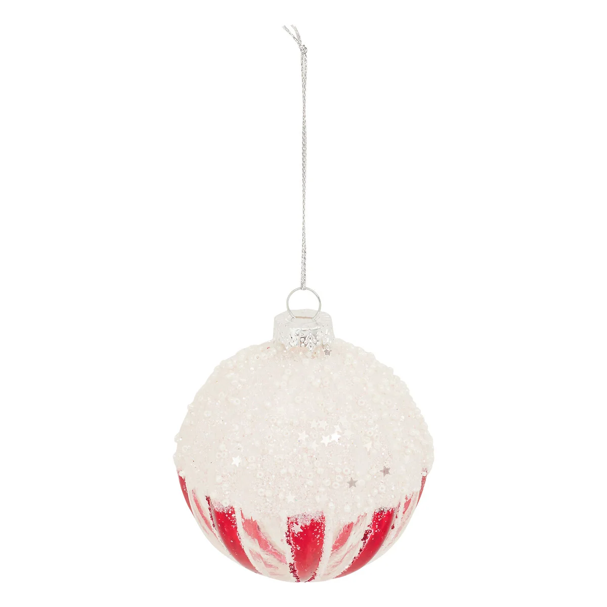 Bola de natal efeito glace 8cm da hôma, fotografia 1