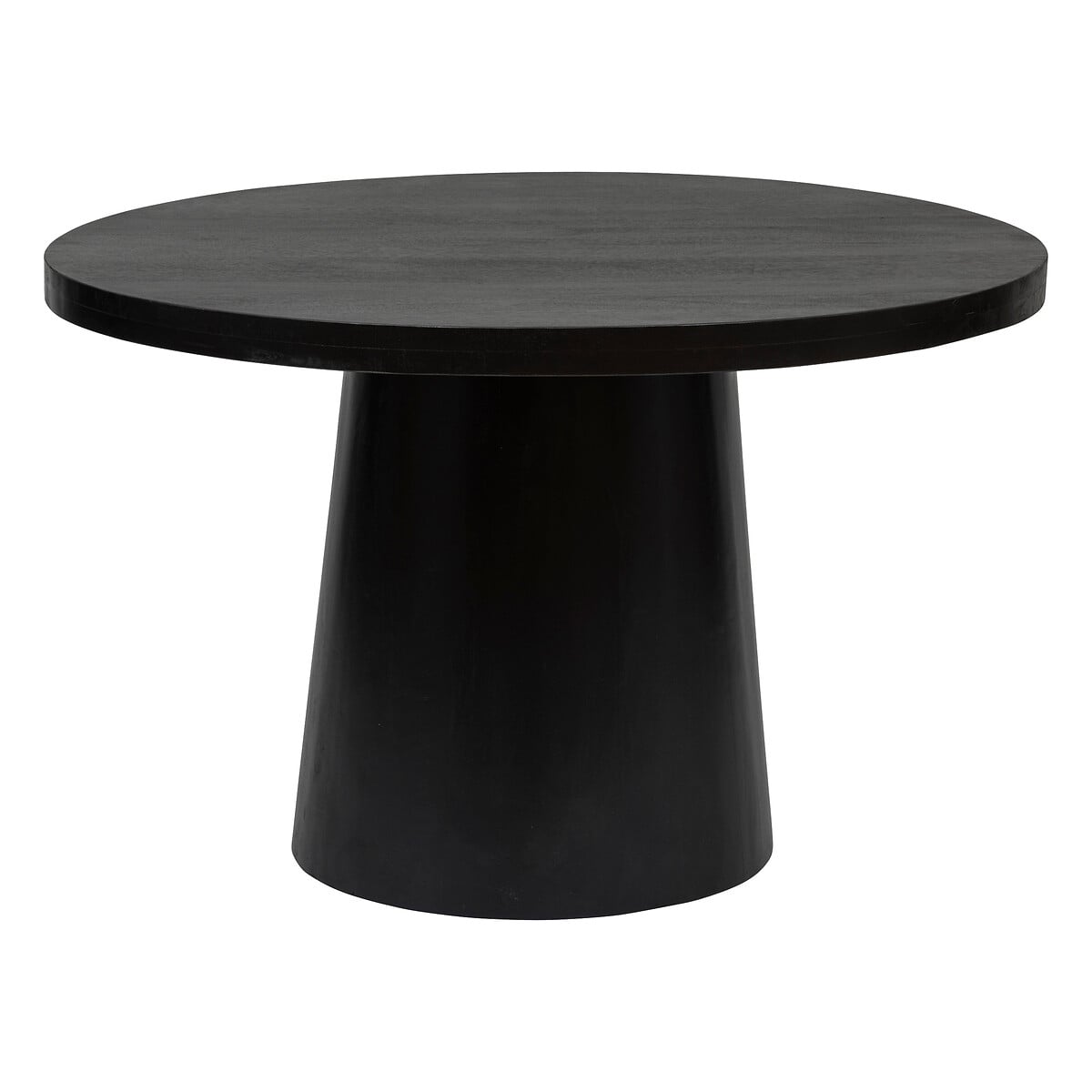 Mesa de jantar BOKI preta em madeira 120cm da hôma, fotografia 1