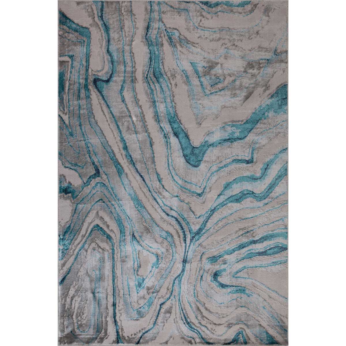 Tapete ZAHA abstract cinza e azul 133x190cm by hôma, photo 1