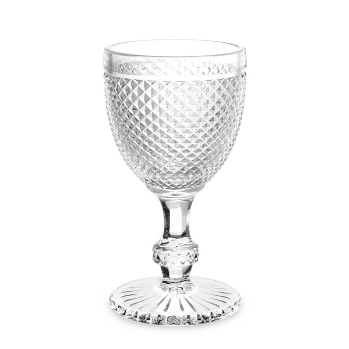 Copo de vinho DIAMOND com pé em vidro 33cl da hôma, fotografia 1