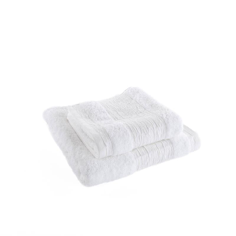 Conjunto de 2 toalhas de banho NUR branco da hôma, fotografia 1