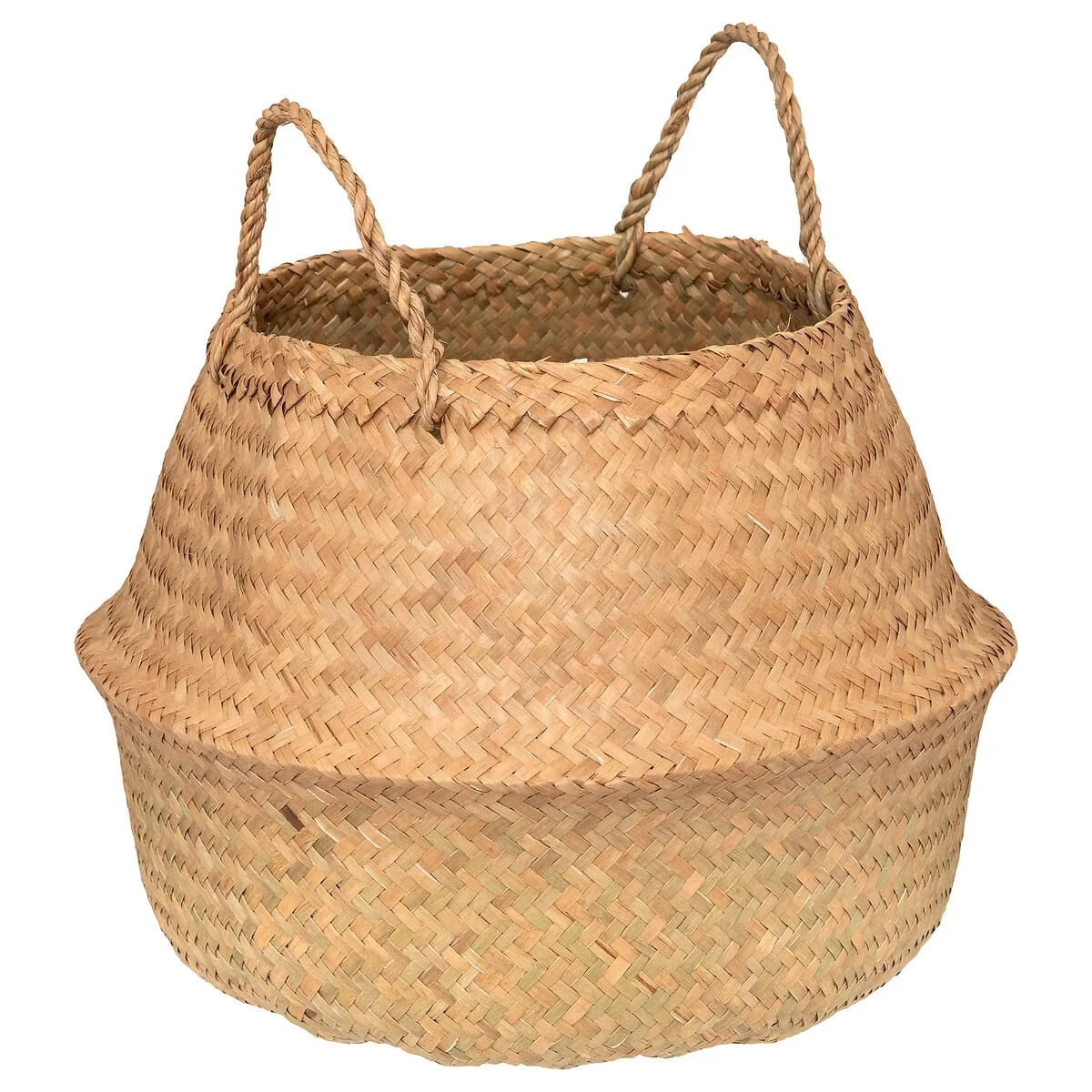 Cesto decorativo seagrass natural com pegas by hôma, photo 1