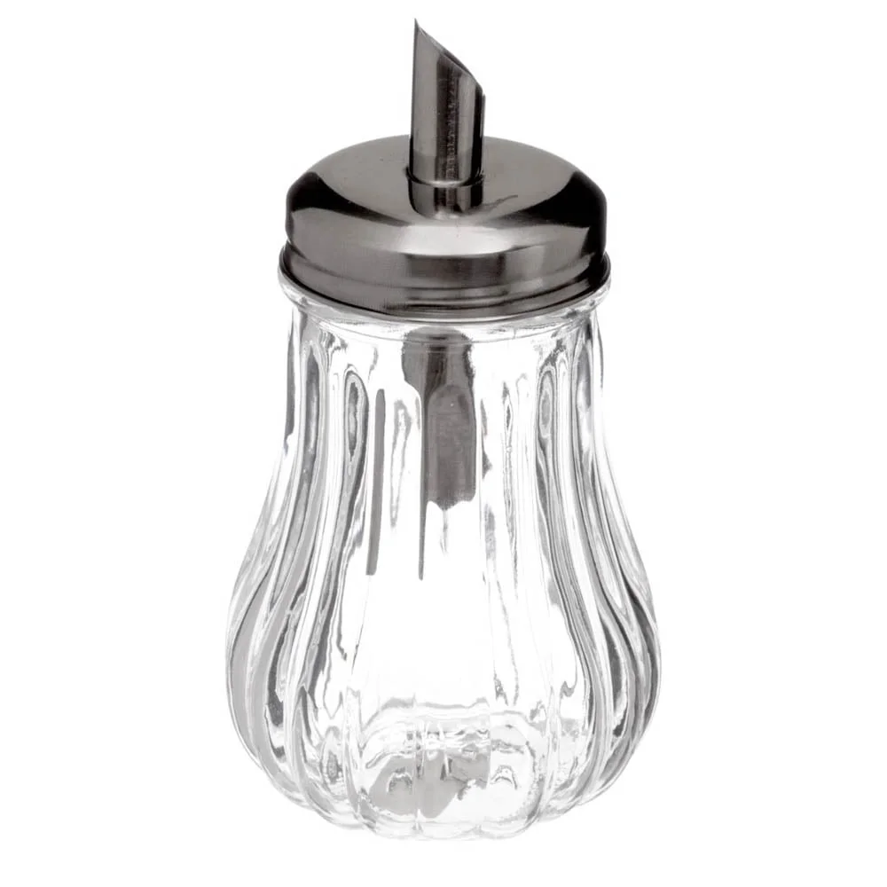 Açucareiro de vidro com doseador 18cl da hôma, fotografia 1