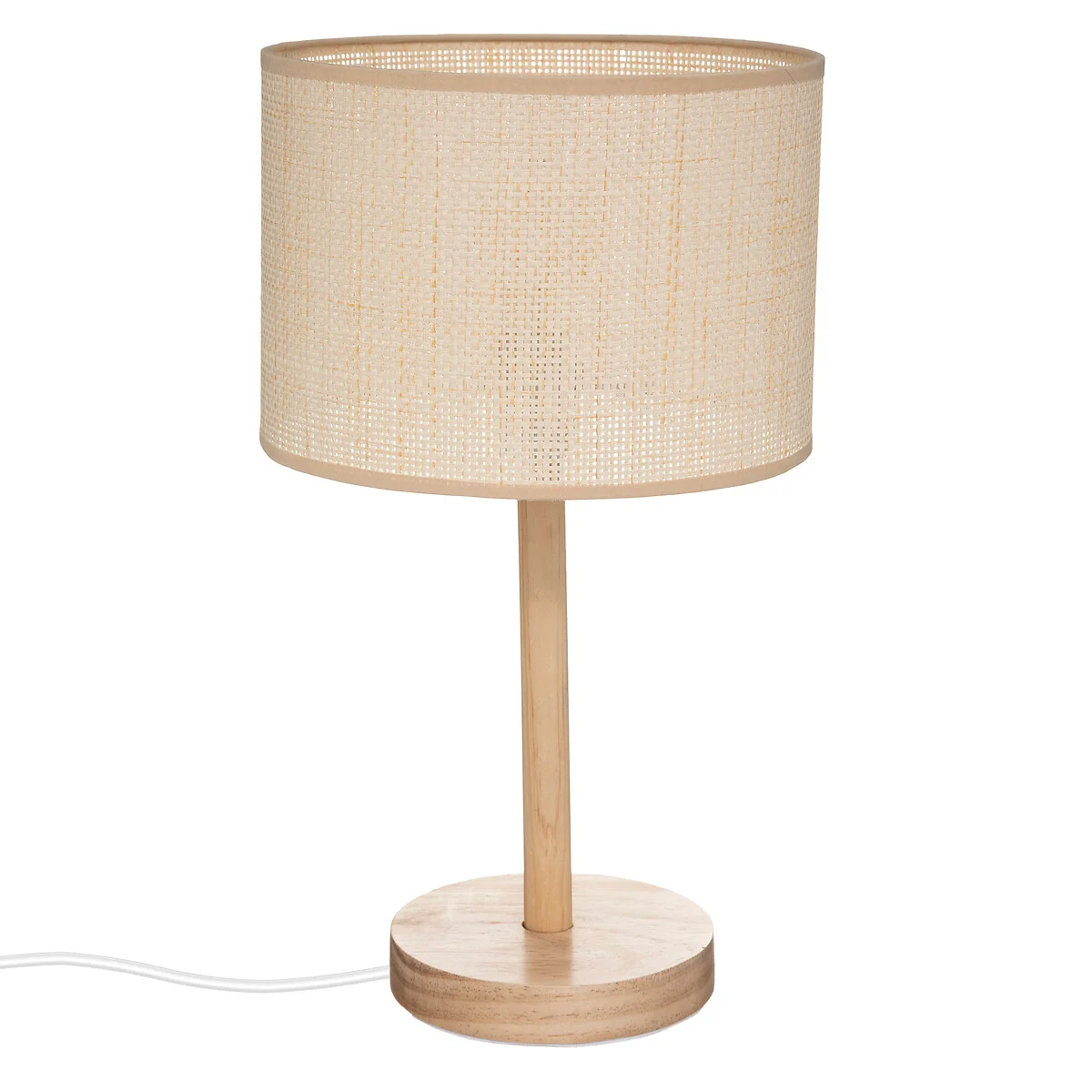 Candeeiro De Mesa Della Bege Em Pinho E Palhinha by hôma, photo 1