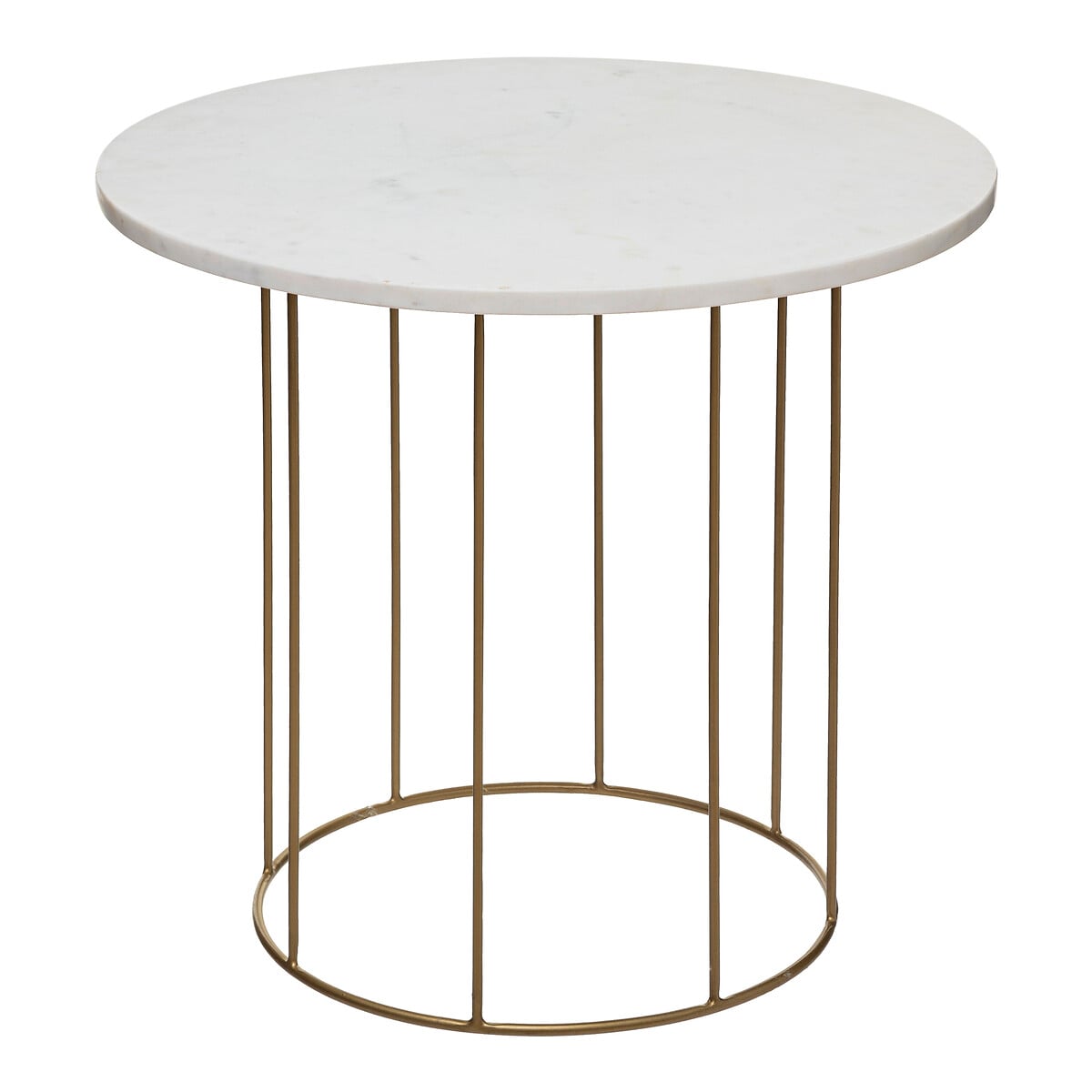 Mesa de apoio GARANCE branca em mármore 55x60cm by hôma, photo 1