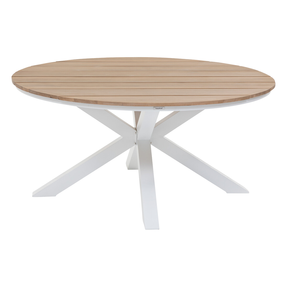 Mesa ORIENGO redonda branca em madeira acácia 111,5cm by hôma, photo 1