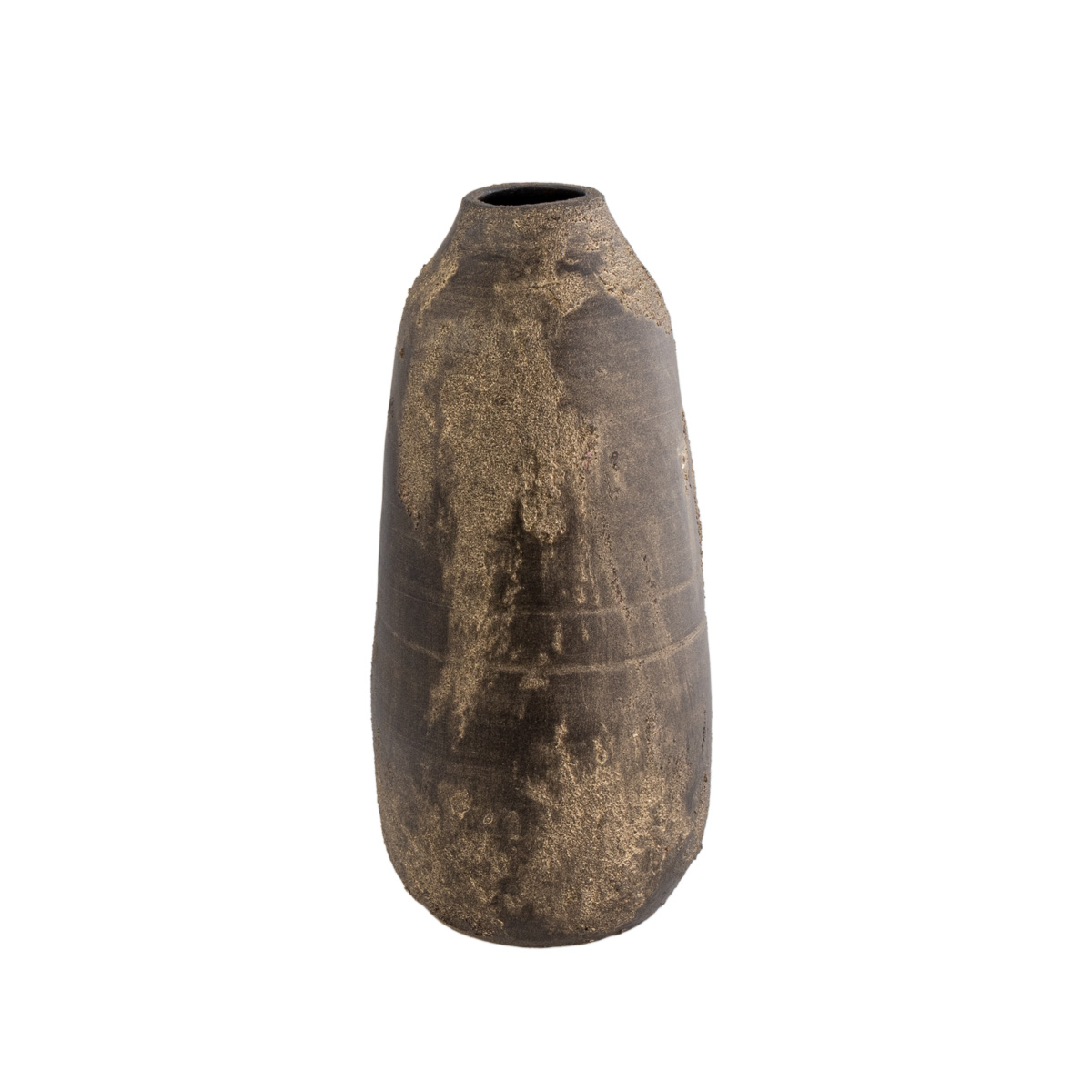 Jarra de cêramica rustic SAND dourada 40cm da hôma, fotografia 1