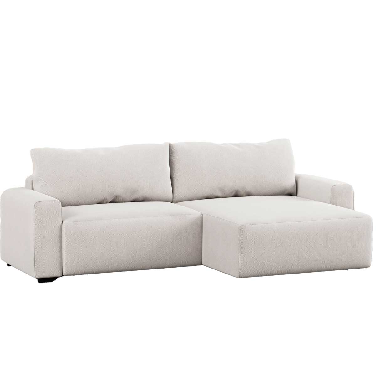Sofá cama com chaise+costas rebatíveis ATENAS bege by hôma, photo 1