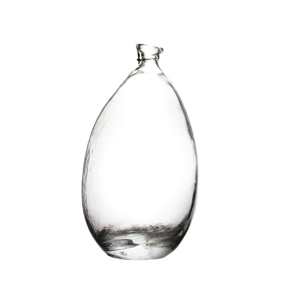 Jarra transparente disforme em vidro reciclado 30cm da hôma, fotografia 1