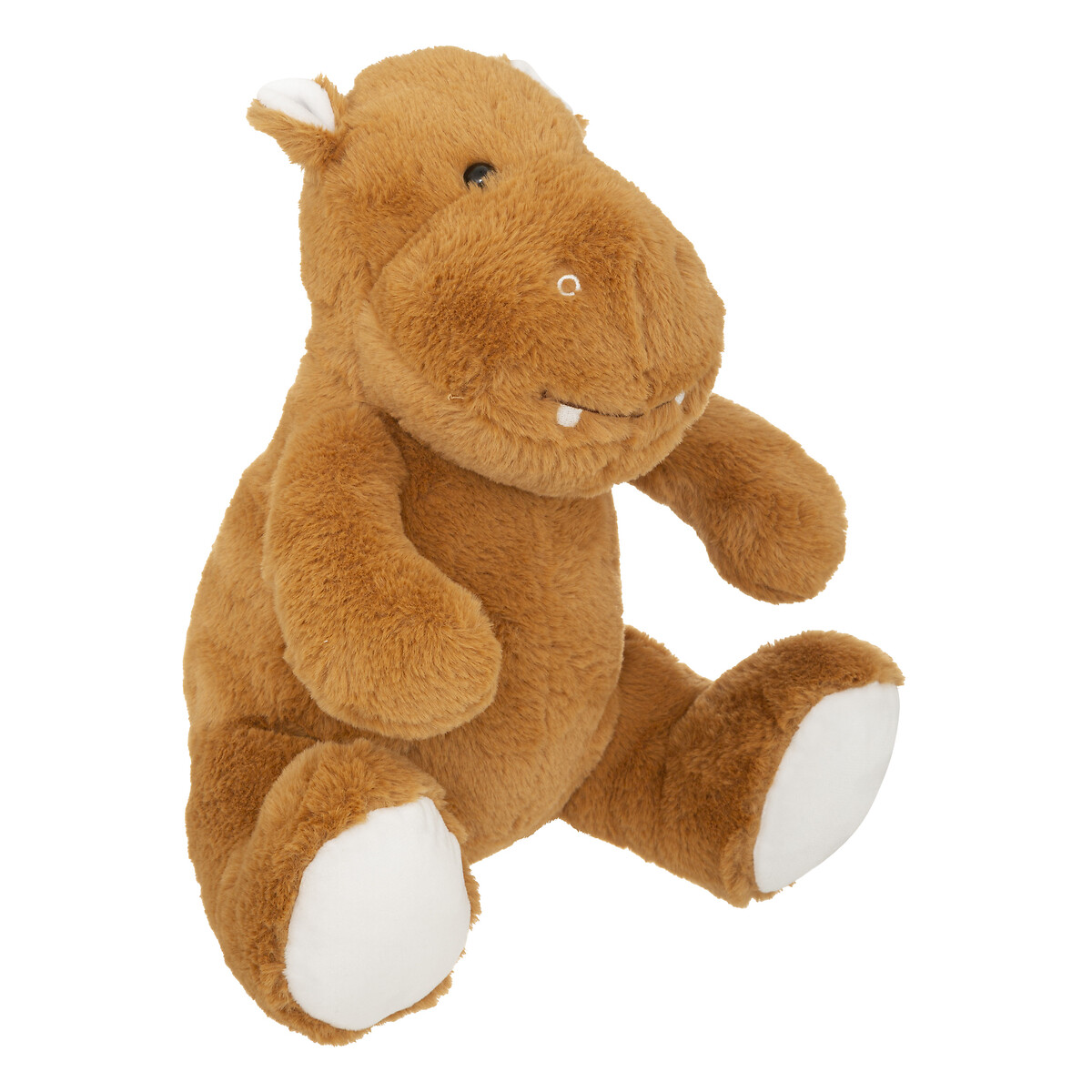 Peluche BIDU hipopótamo castanho 30x24x28cm da hôma, fotografia 1