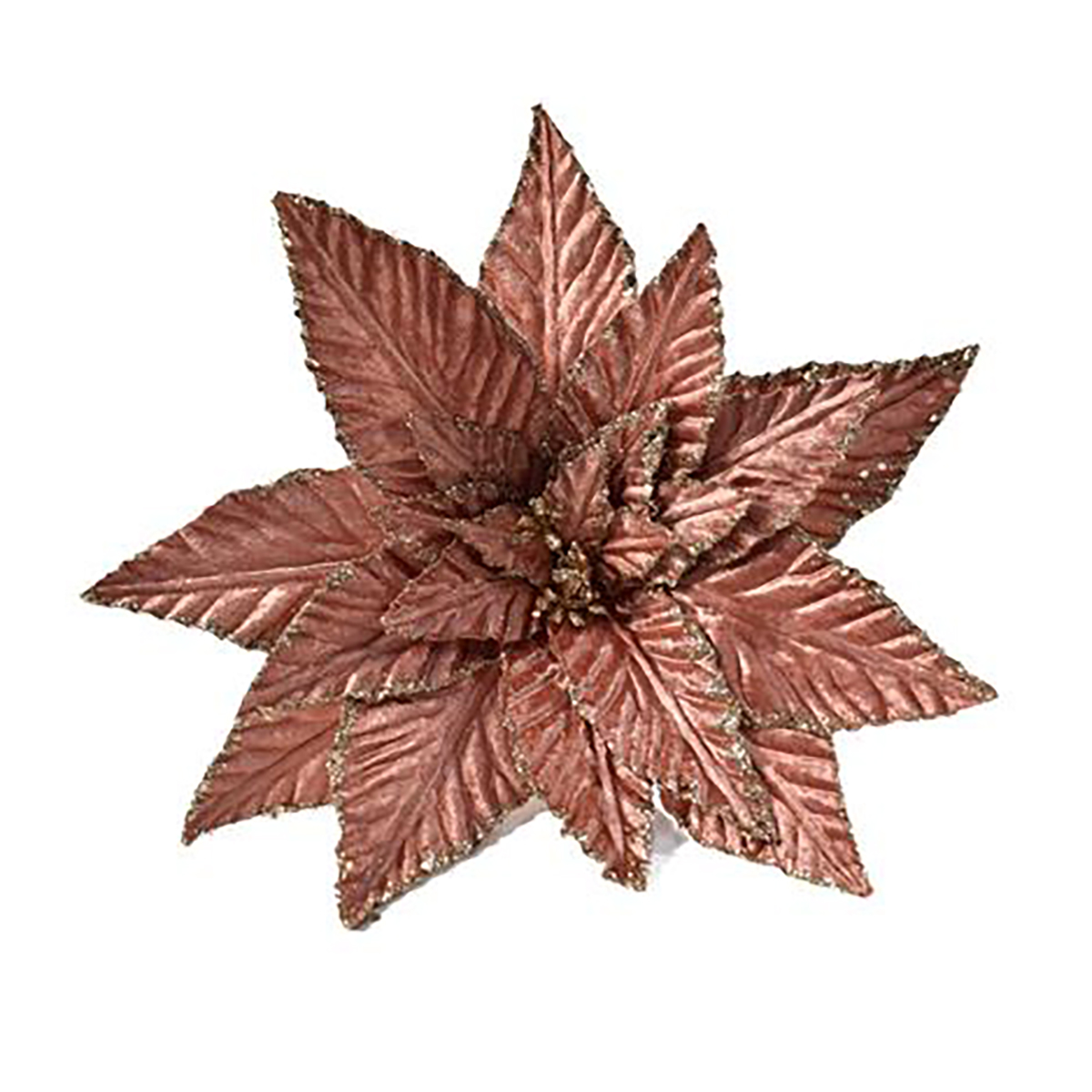 Haste Flor Poinsétia Rosa Com Glitter 60cm da hôma, fotografia 1