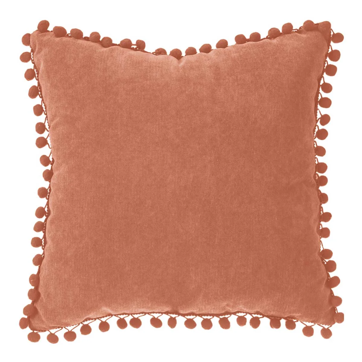 Almofada terracota com pompons 40x40cm by hôma, photo 1