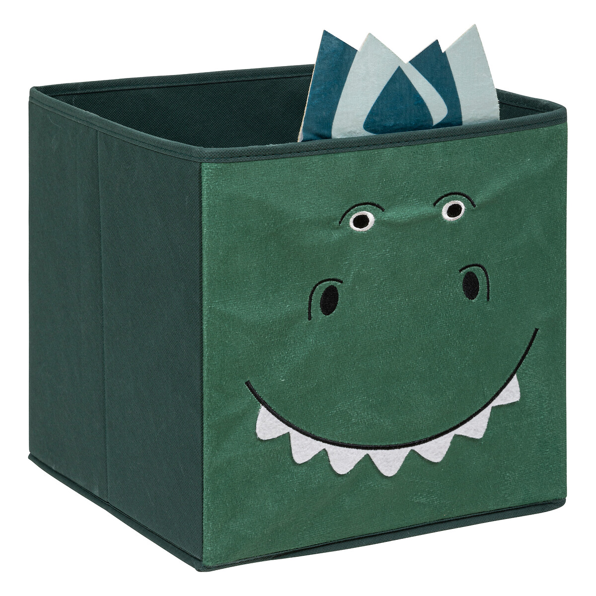 Cubo de arrumação verde floresta dino by hôma, photo 1