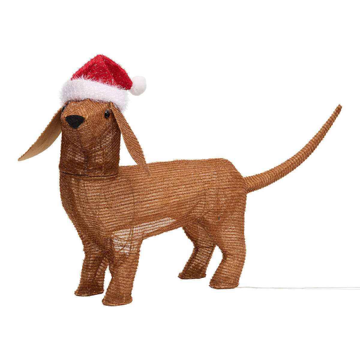 Figura cão luminoso com gorro natalicio com 40 leds by hôma, photo 1