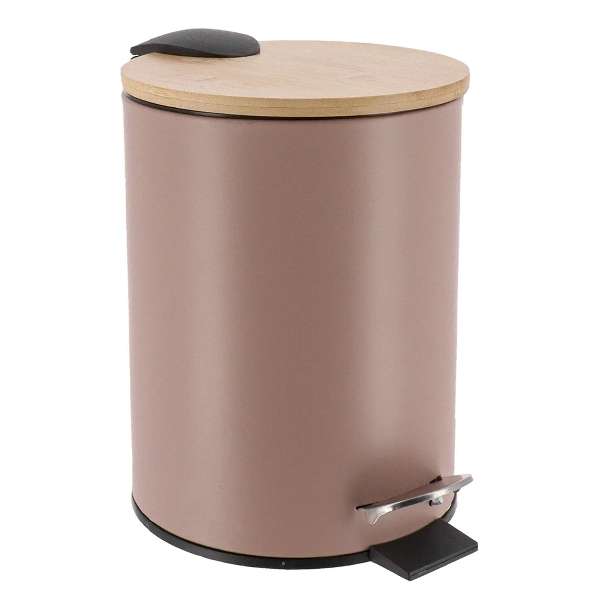 Balde wc taupe metal 3l da hôma, fotografia 1