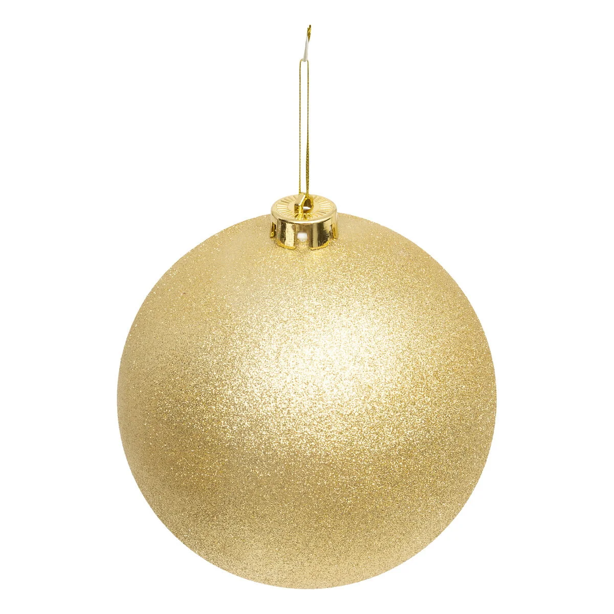 Bola de natal maxi dourada com brilhantes 15cm by hôma, photo 1
