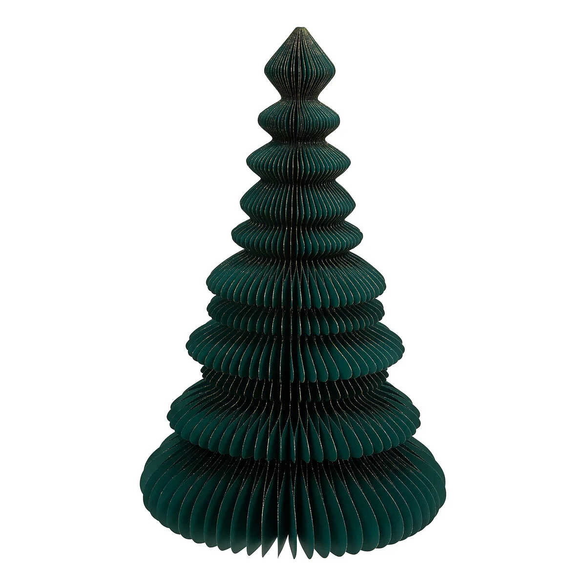 Árvore de natal decorativa origami verde 60cm da hôma, fotografia 1