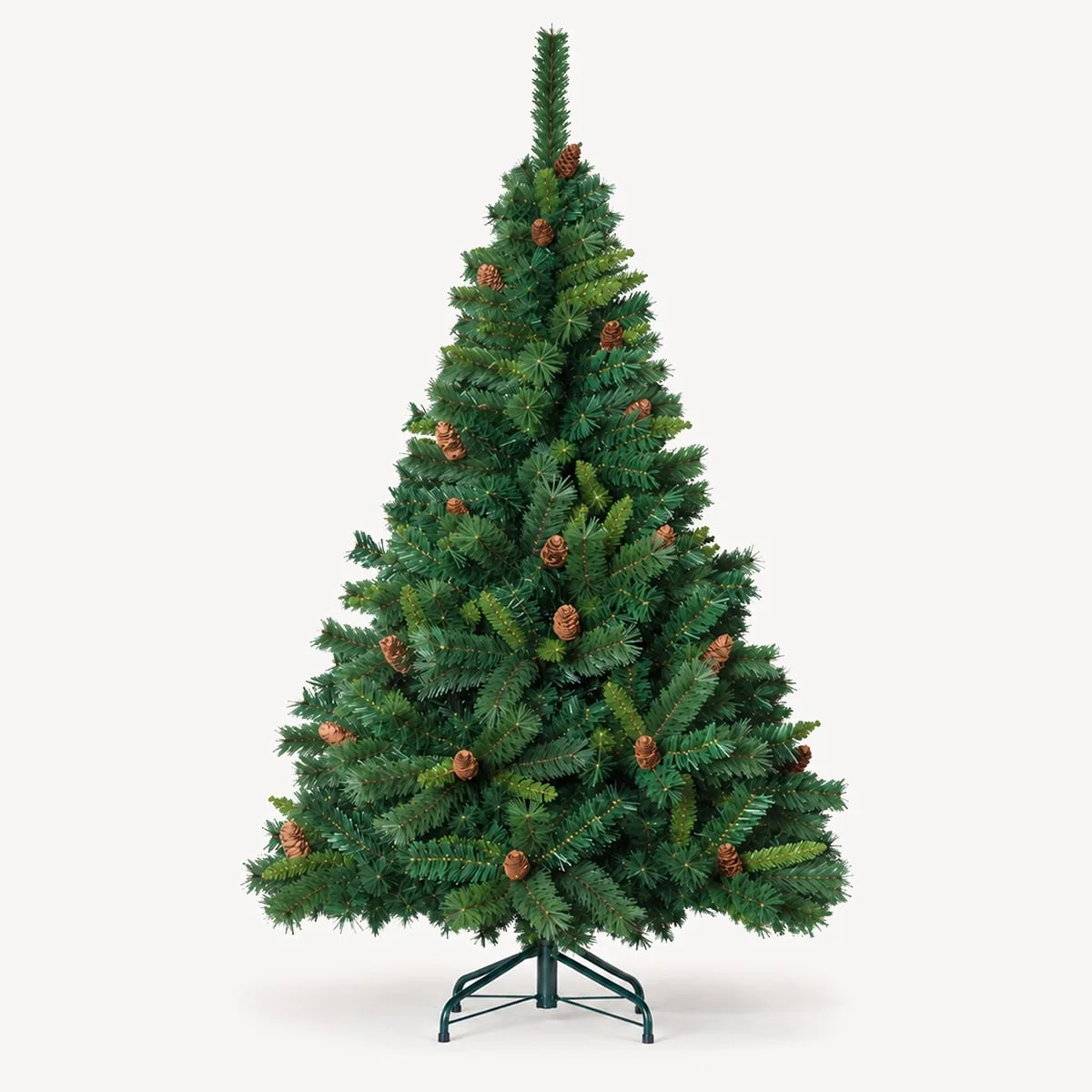 Árvore de natal ROYAL MAJESTIC verde com pinhas 210cm da hôma, fotografia 1