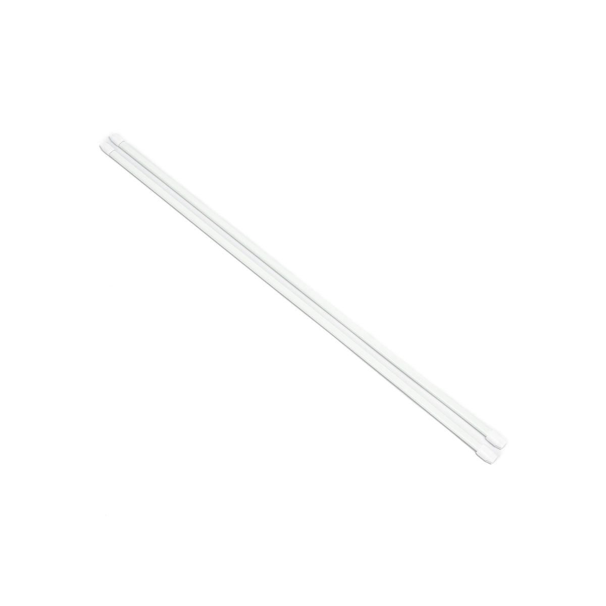 Varão extensível oval branco 110-140cm da hôma, fotografia 1