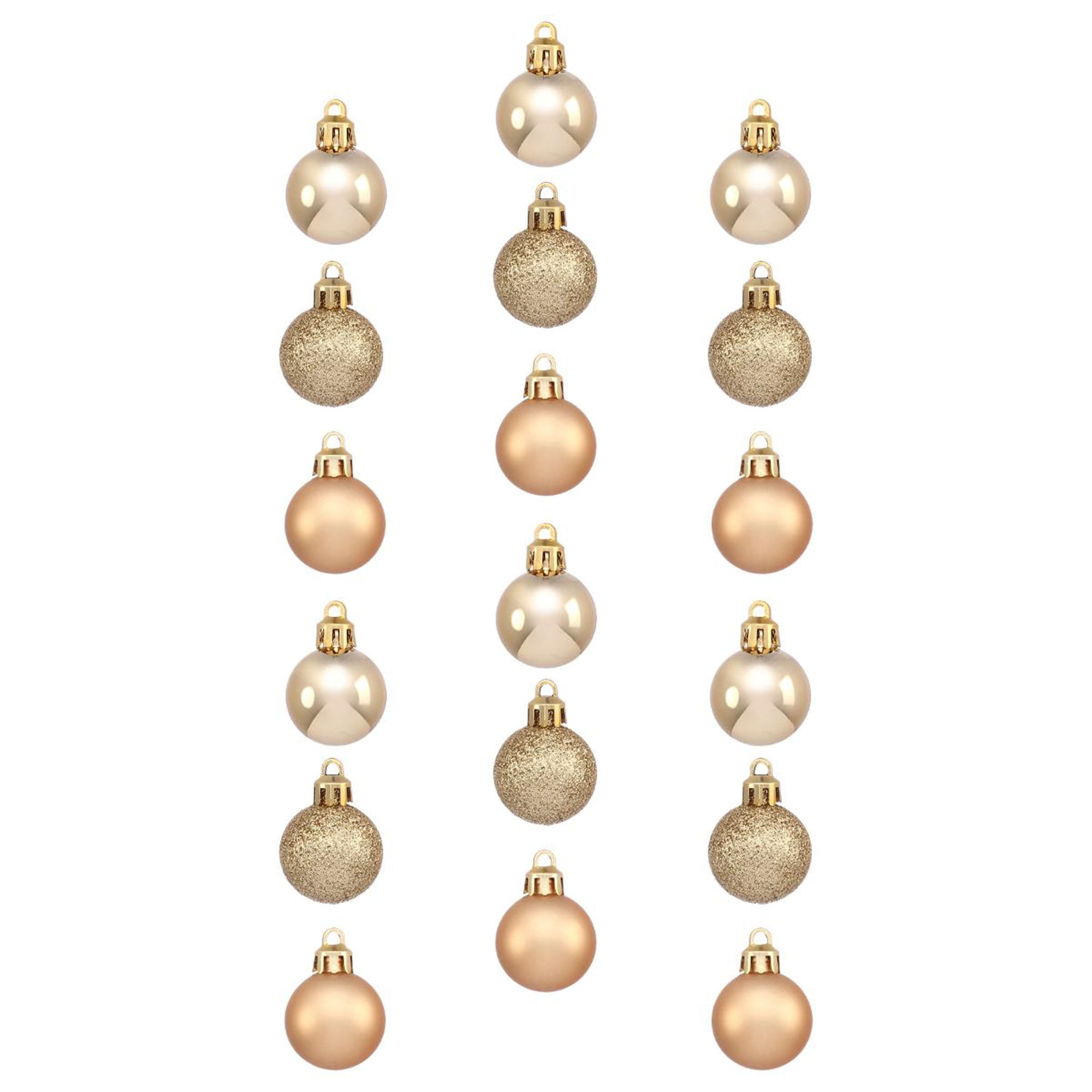 Conjunto de 18 bolas de natal douradas decoradas by hôma, photo 1