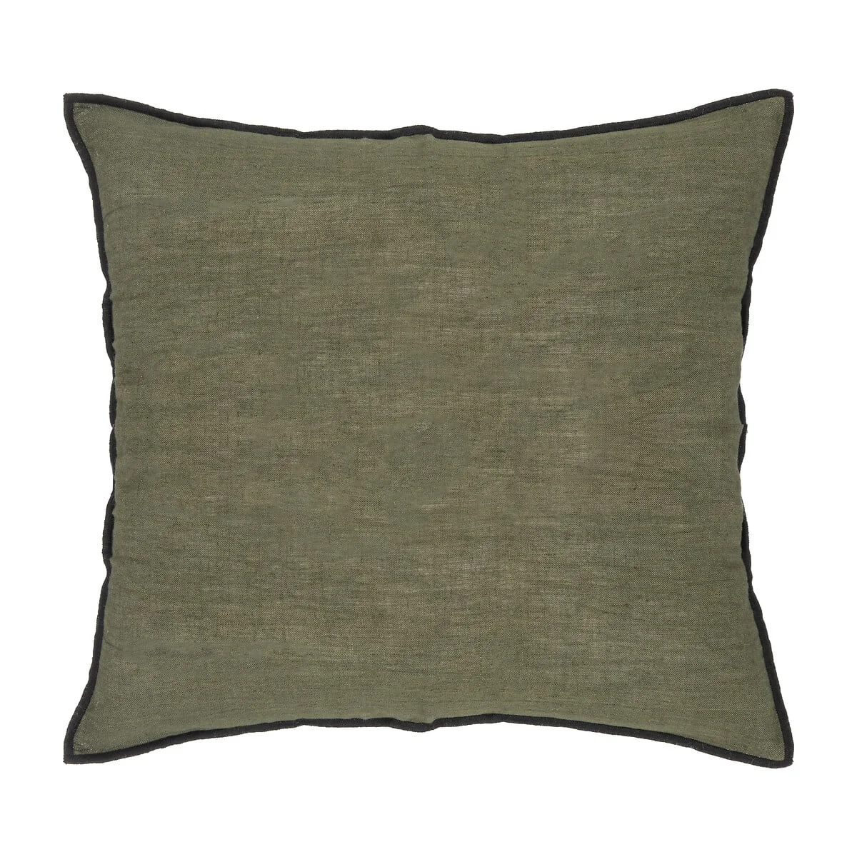 Almofada DOLCE RIVIERA verde caqui bordada 45x45cm by hôma, photo 1