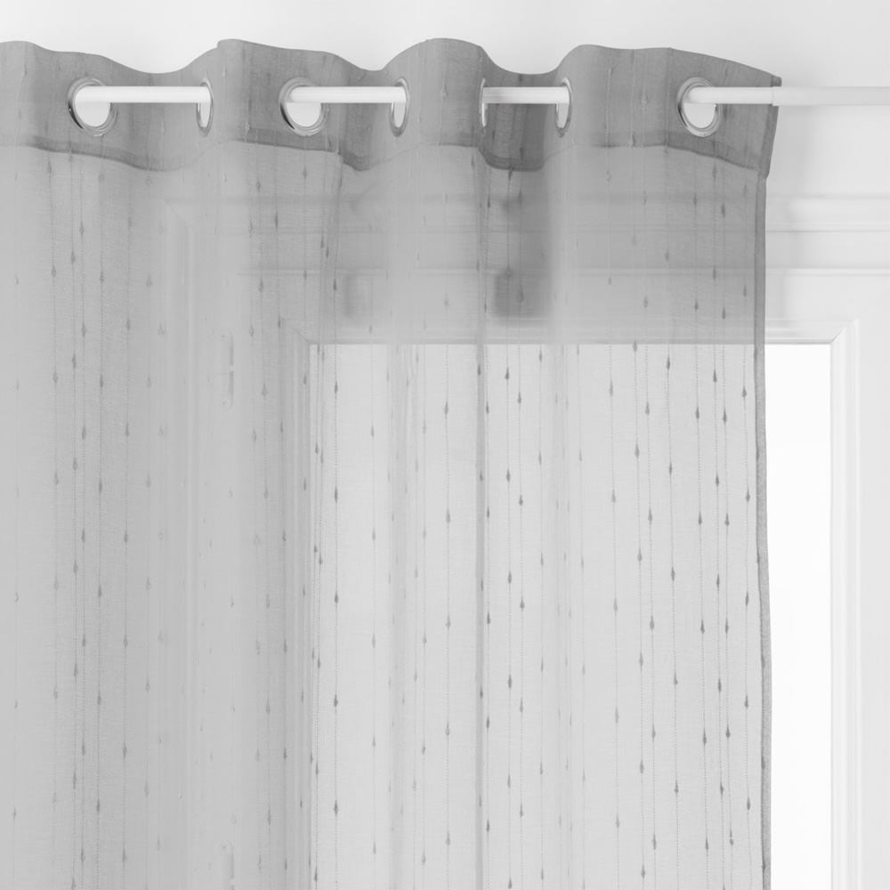 Cortina organza cinza 140x240cm da hôma, fotografia 1