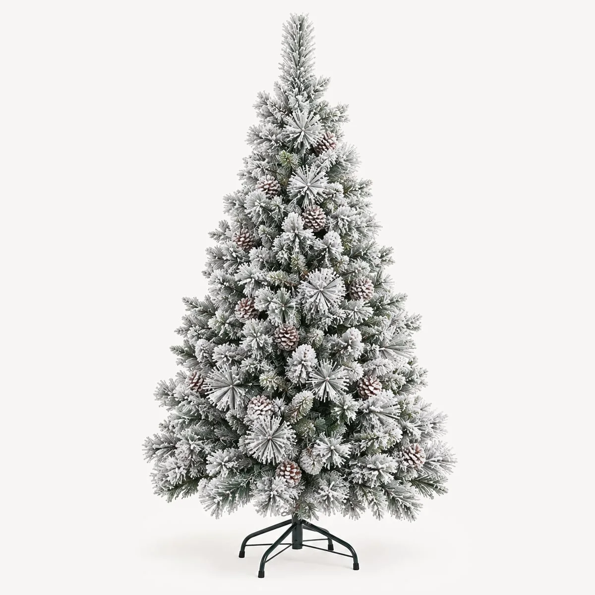 Árvore de natal MINNESOTA efeito neve com pinhas 210cm da hôma, fotografia 1