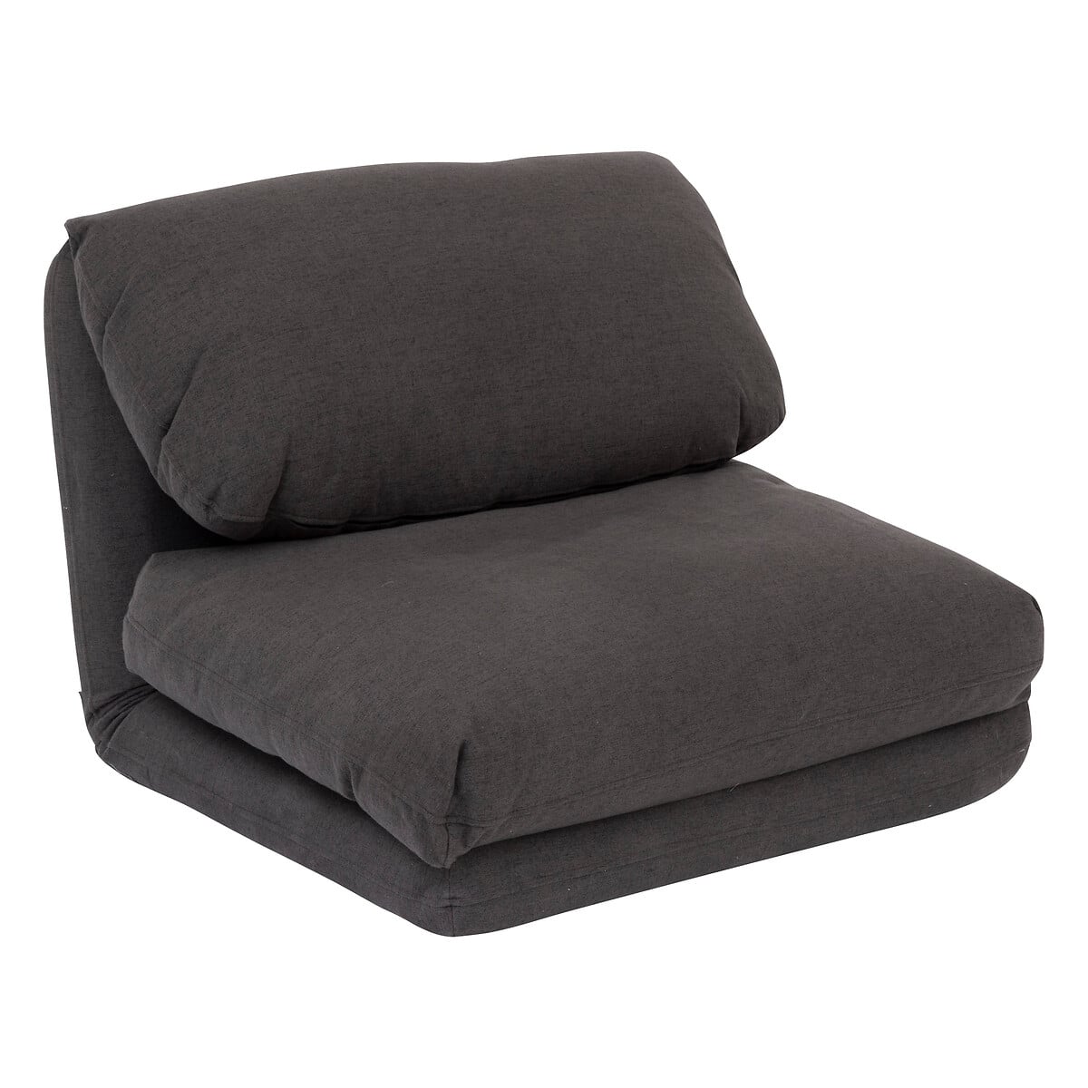 Pufe convertível em cama MARZA cinza escuro 58x78x82cm by hôma, photo 1