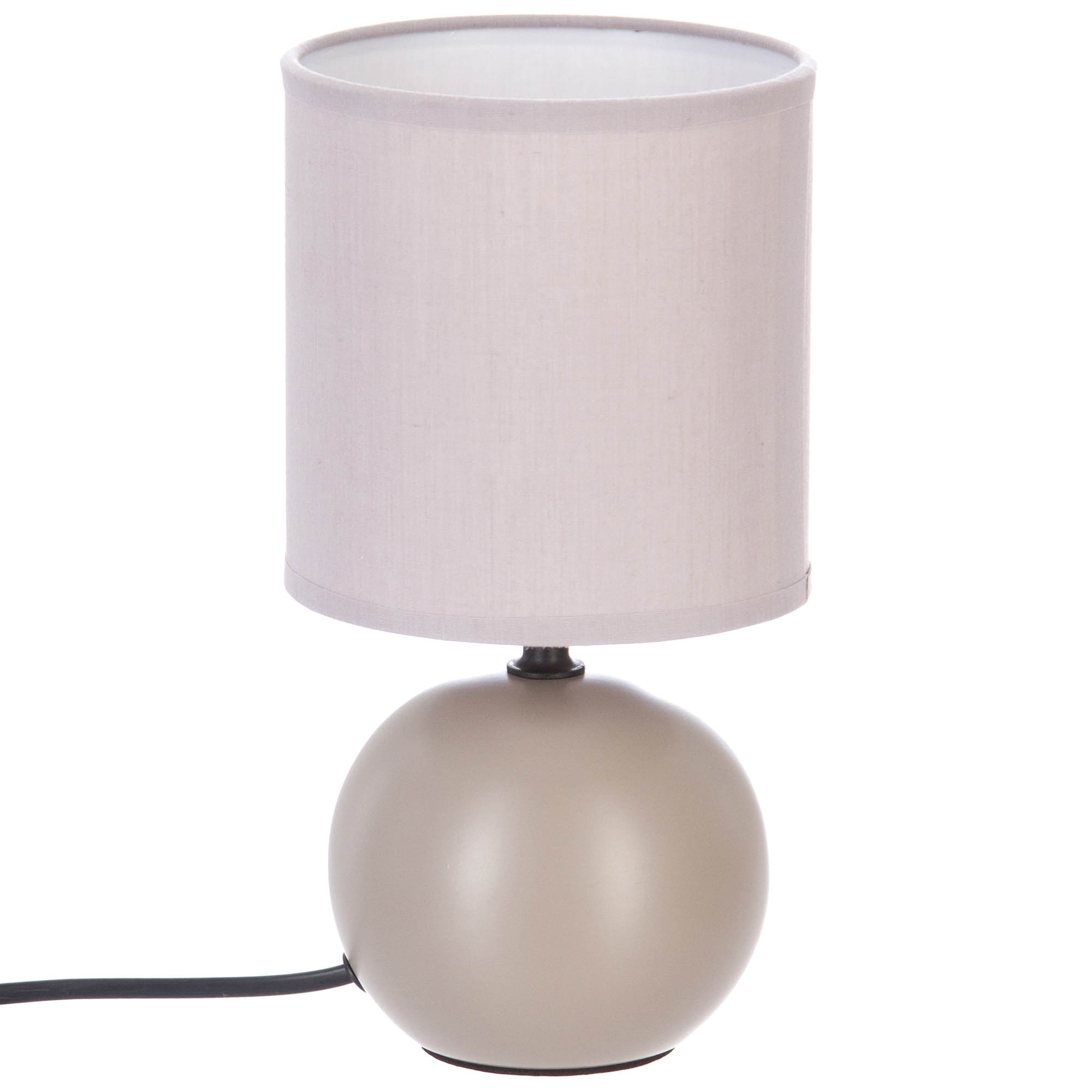 Candeeiro de mesa TIMEO bola em cerâmica taupe mate by hôma, photo 1