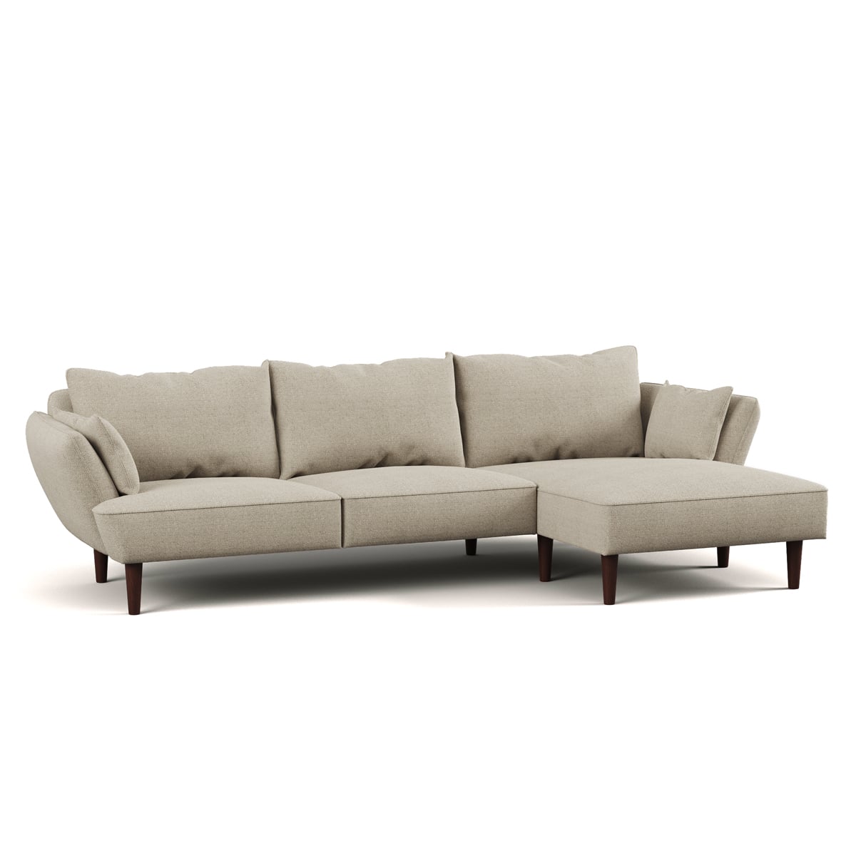 Sofá BRUGES bege com chaise longue by hôma, photo 1