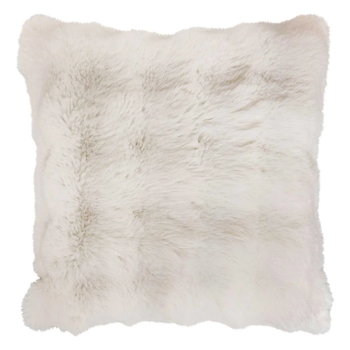 Almofada decorativa de pelo branco 45x45cm da hôma, fotografia 1