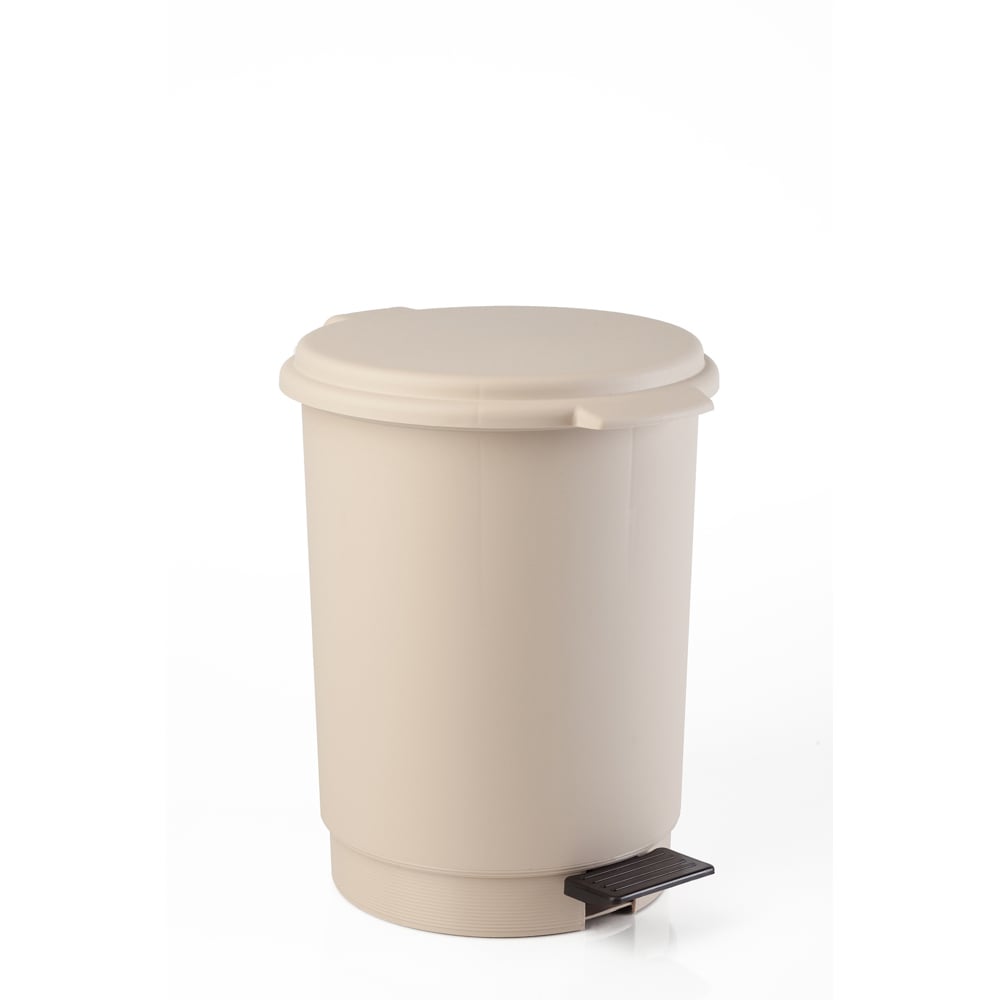 Balde wc bege com pedal 6l da hôma, fotografia 1