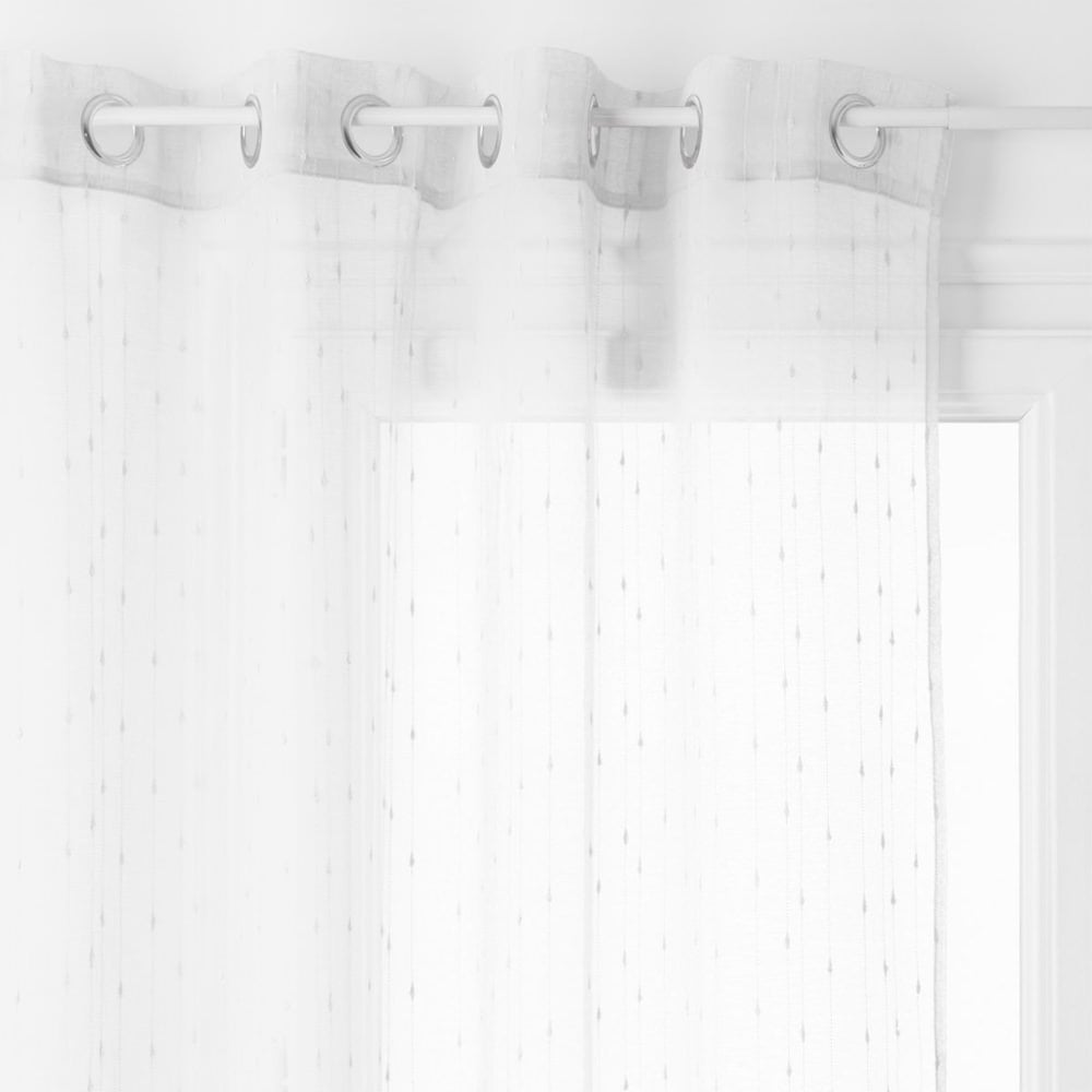 Cortina organza branca 140x240cm da hôma, fotografia 1