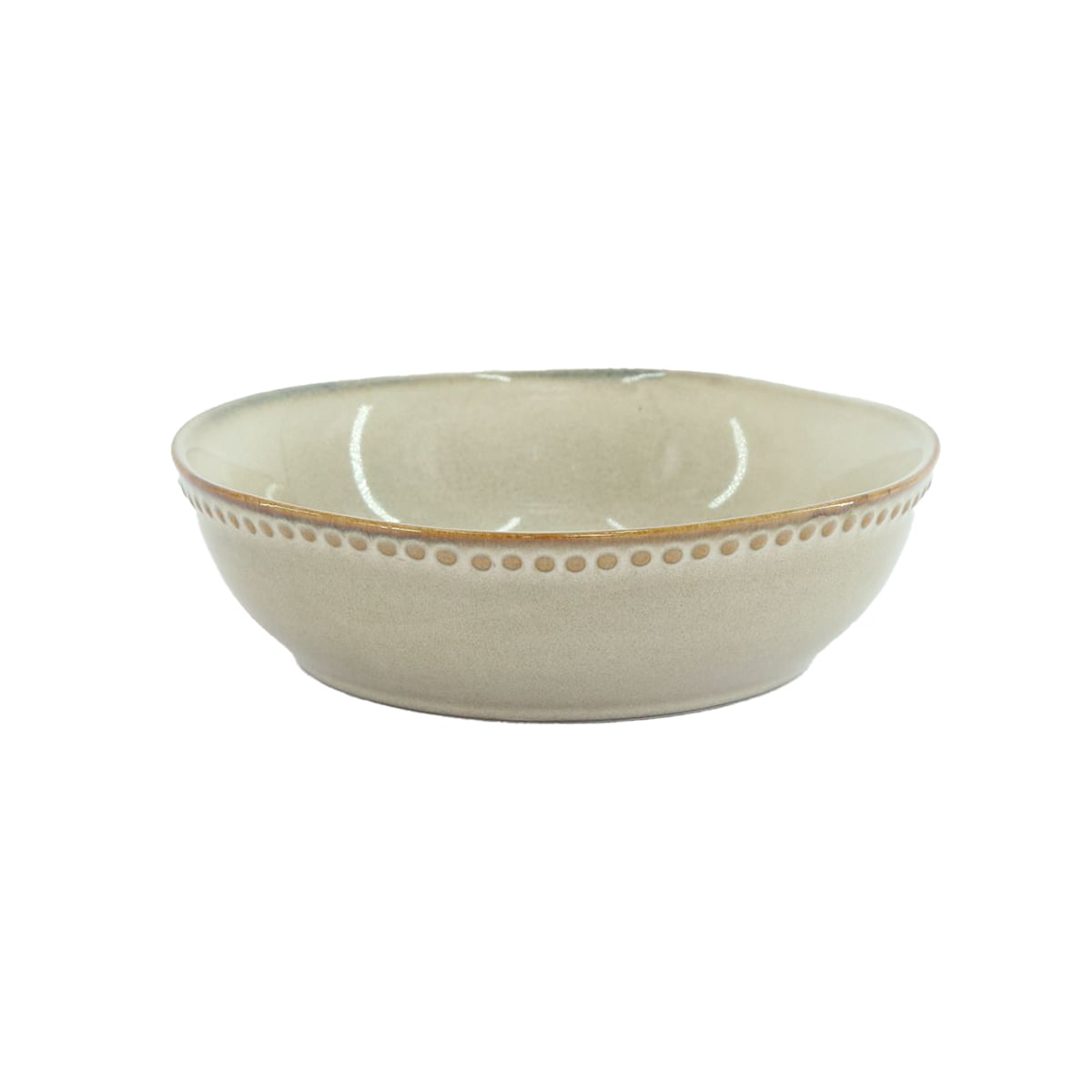 Prato de sopa CAPRI bege em cerâmica 17cm by hôma, photo 1