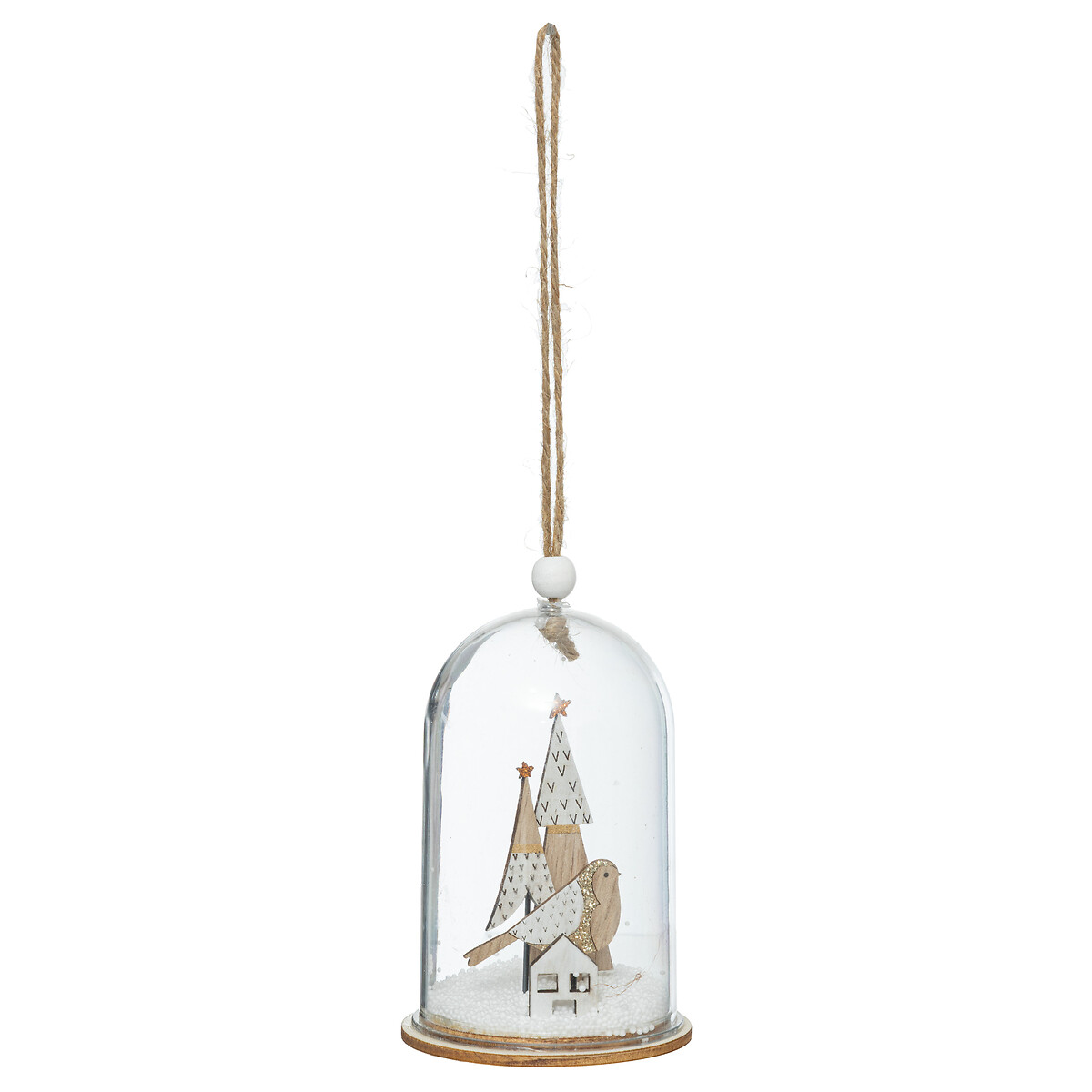 Pendurante cupula com cenário natalicio 9cm da hôma, fotografia 1