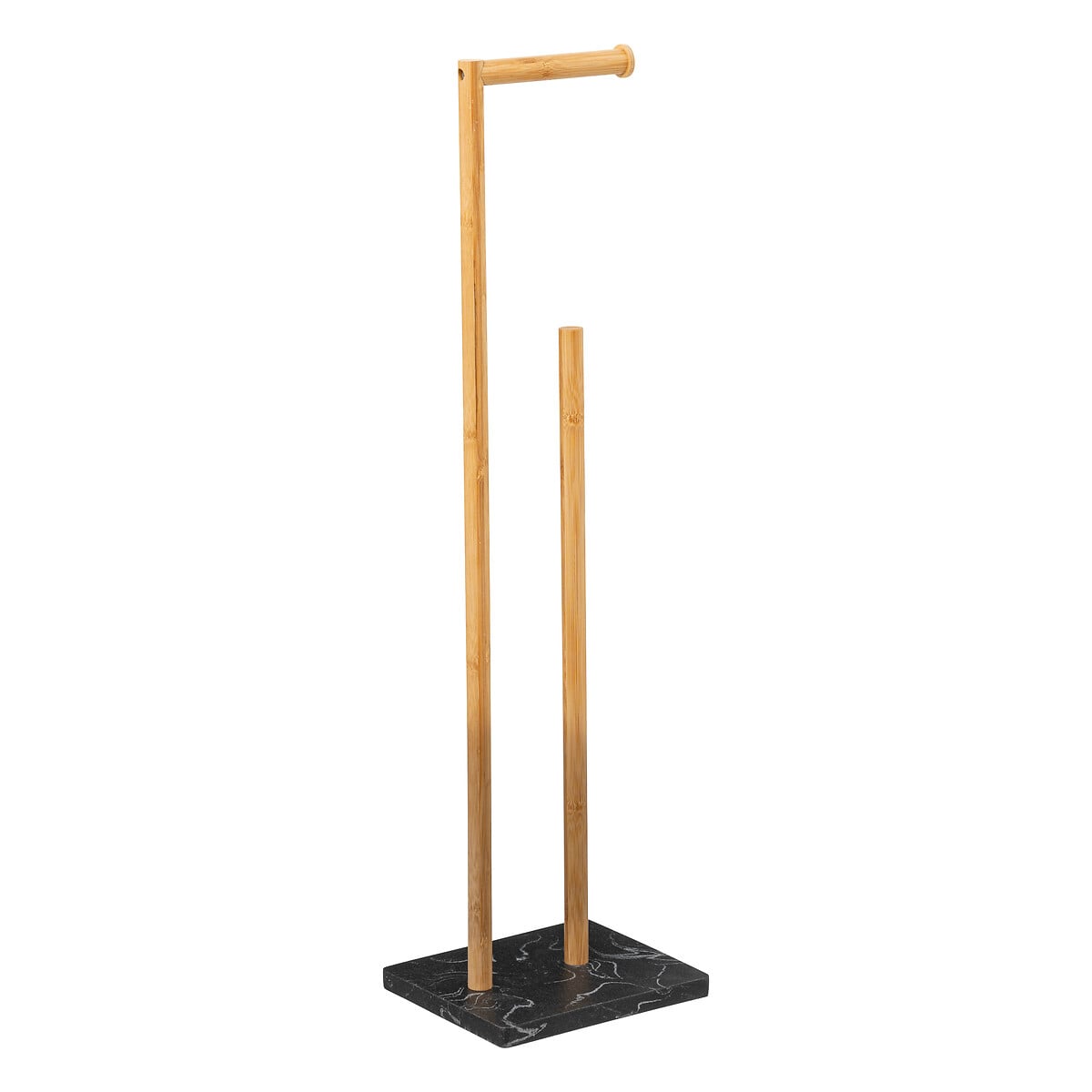 Suporte para papel higiénico LEA preto da hôma, fotografia 1