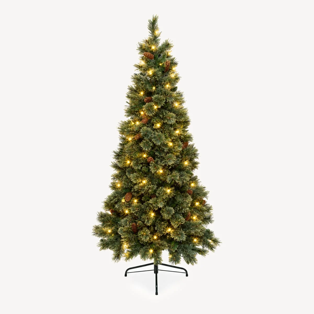 Árvore de natal GLINTWOOD verde com pinhas 180cm da hôma, fotografia 1