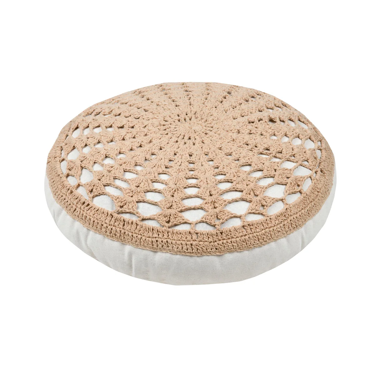 Almofada de chão MEKONG natural em algodão 45cm by hôma, photo 1