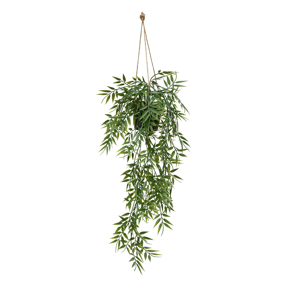 Vasinho suspenso com bambu artificial 67cm da hôma, fotografia 1