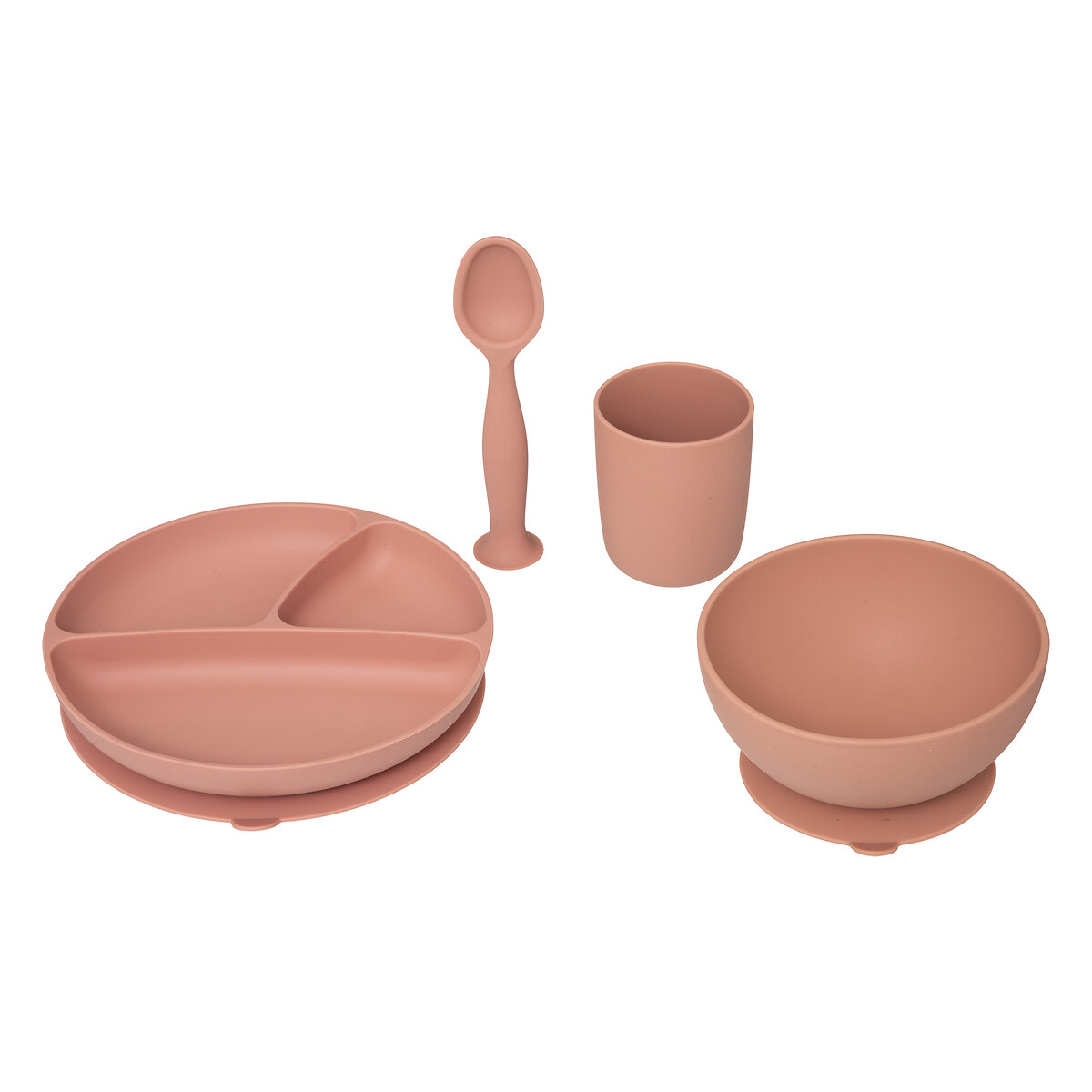 Conjunto de 4 peças de refeição terracota em silicone da hôma, fotografia 1