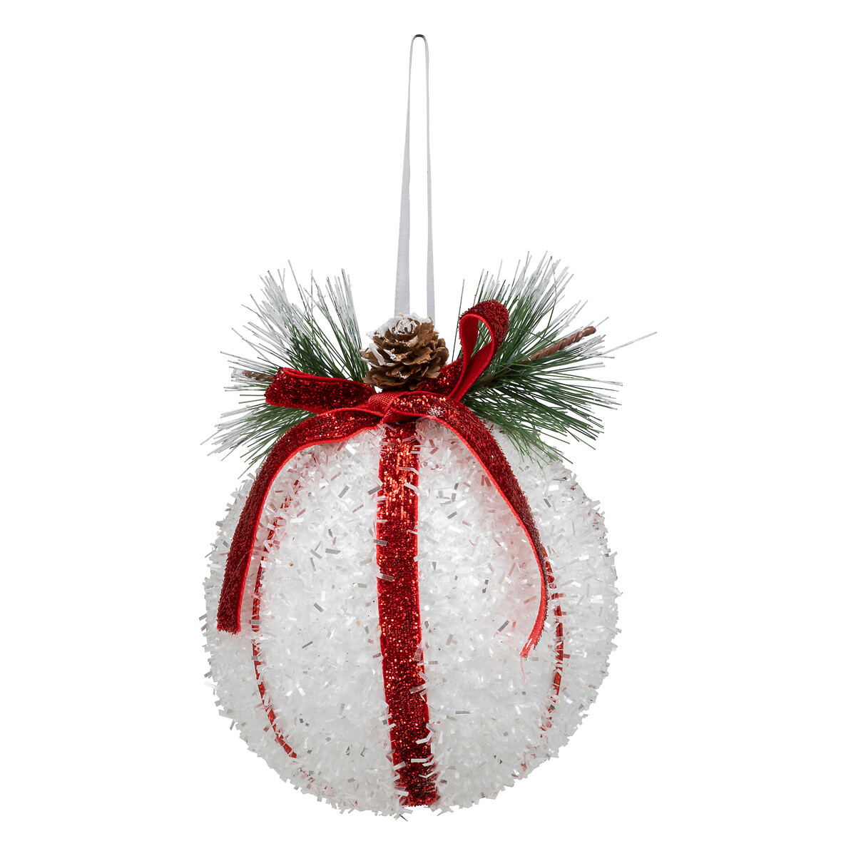 Bola de natal com pinha e riscas 10cm by hôma, photo 1