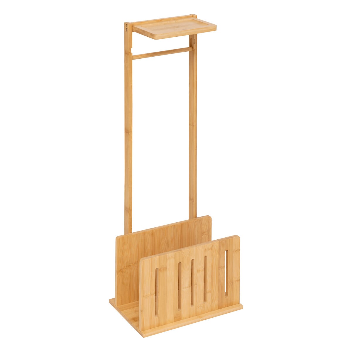 Suporte wc em bambu para papel higiénico com reserva by hôma, photo 1