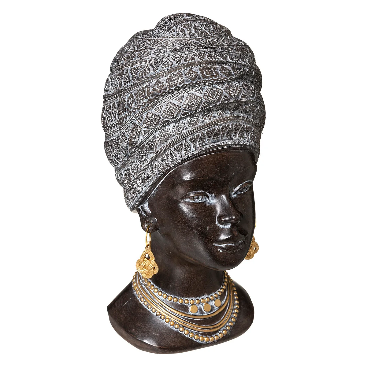 Cabeça mulher africana preto 27,5cm by hôma, photo 1