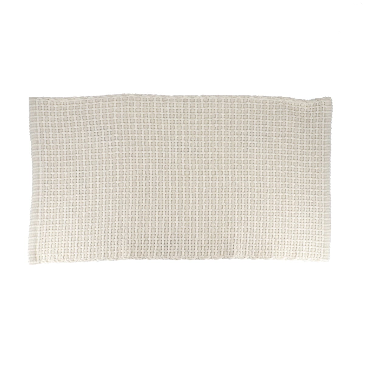 Tapete wc MIMETISME branco em algodão 50x90cm da hôma, fotografia 1