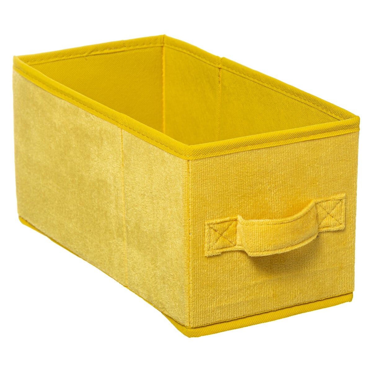 Caixa de arrumação amarelo veludo da hôma, fotografia 1