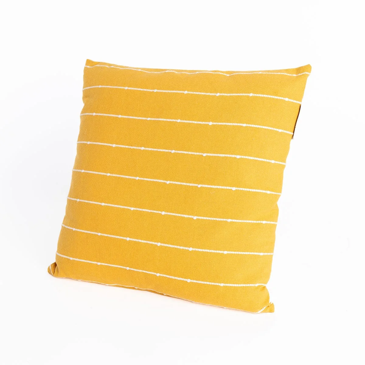 Almofada LINECHIC amarelo em algodão 45x45cm da hôma, fotografia 1