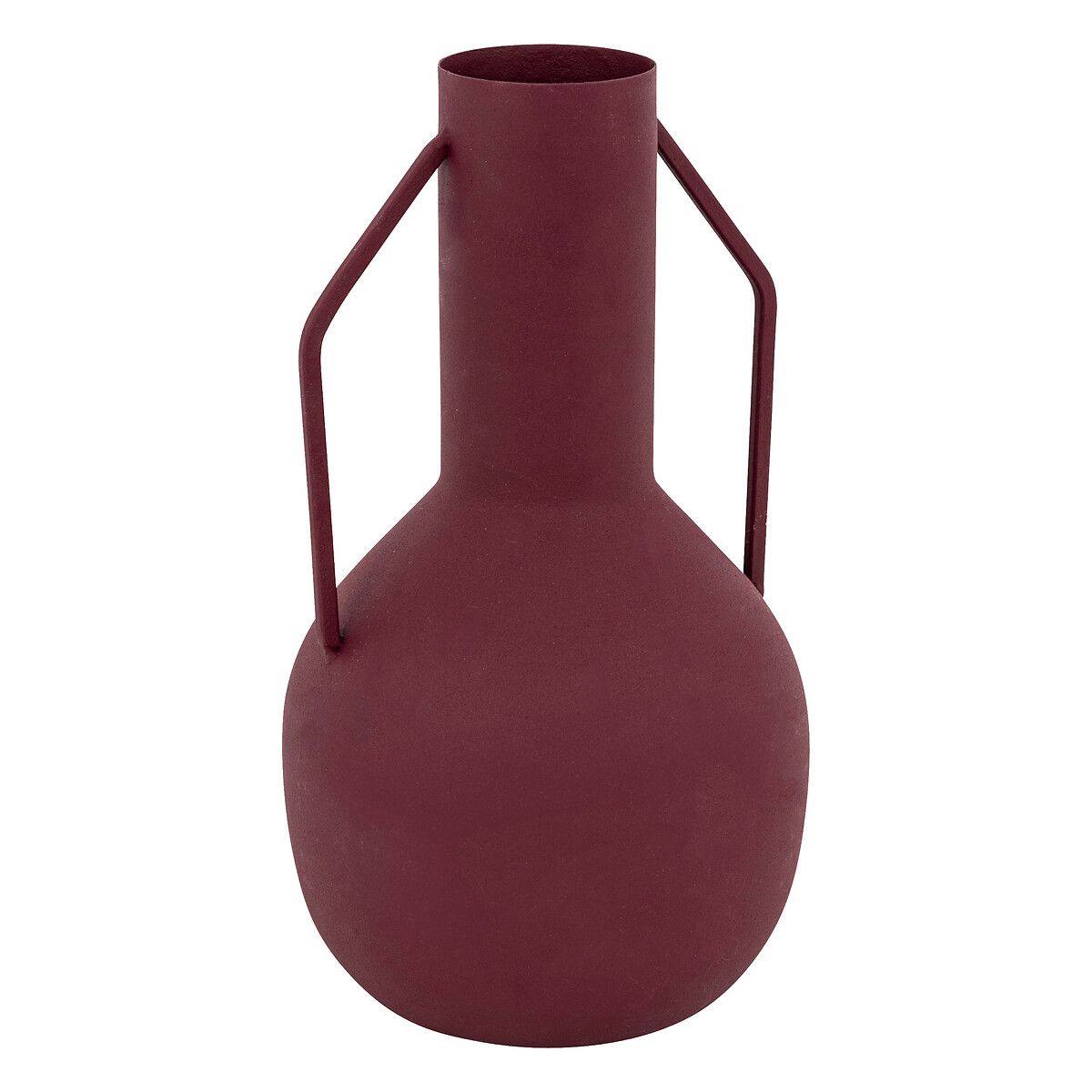 Jarra SYLVAIN vermelho rubi em metal 20cm da hôma, fotografia 1