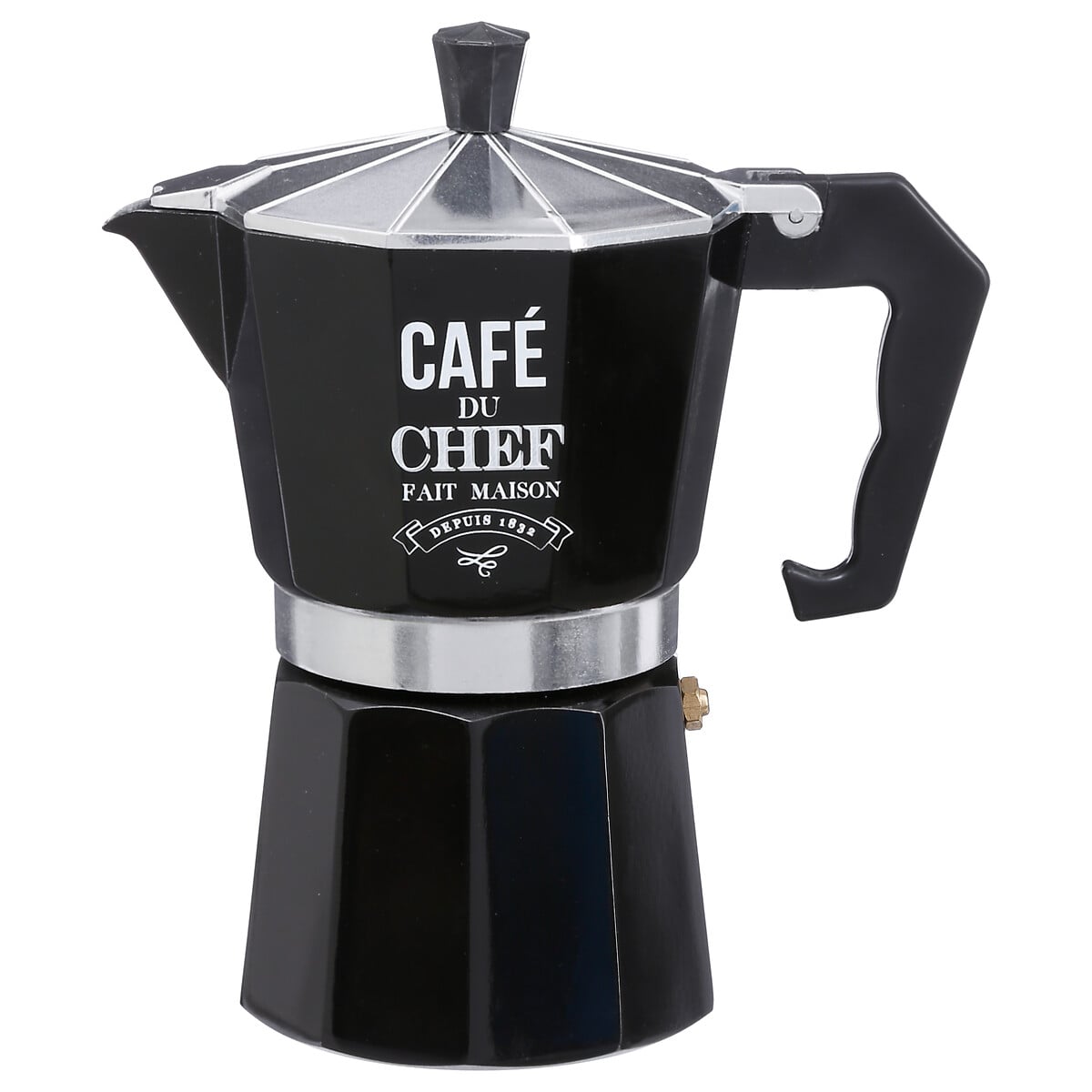 Cafeteira preta decorada em metal 350ml by hôma, photo 1
